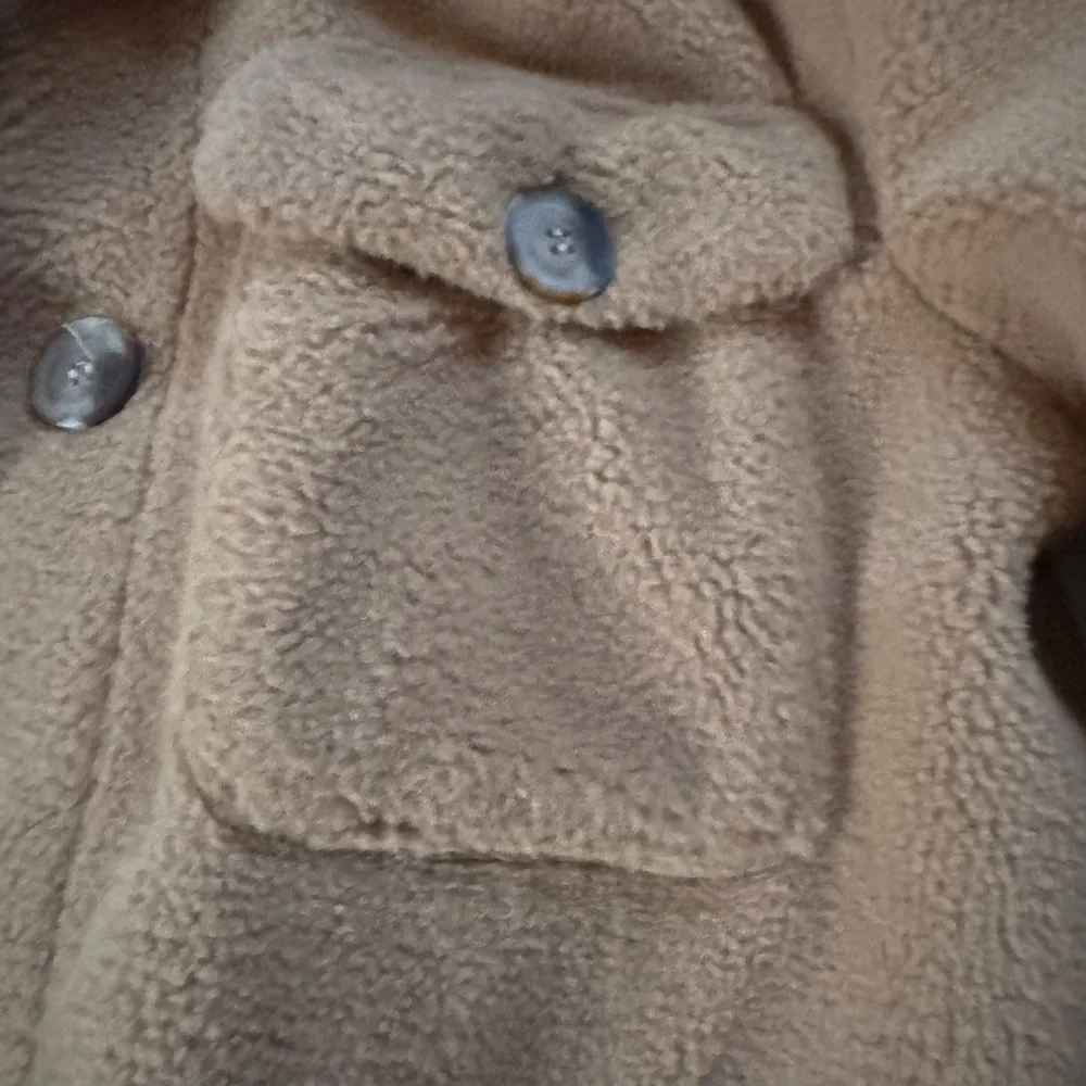 C&C California Teddy Sherpa Coat – Camel Brown – Longline - Picture 5 of 8